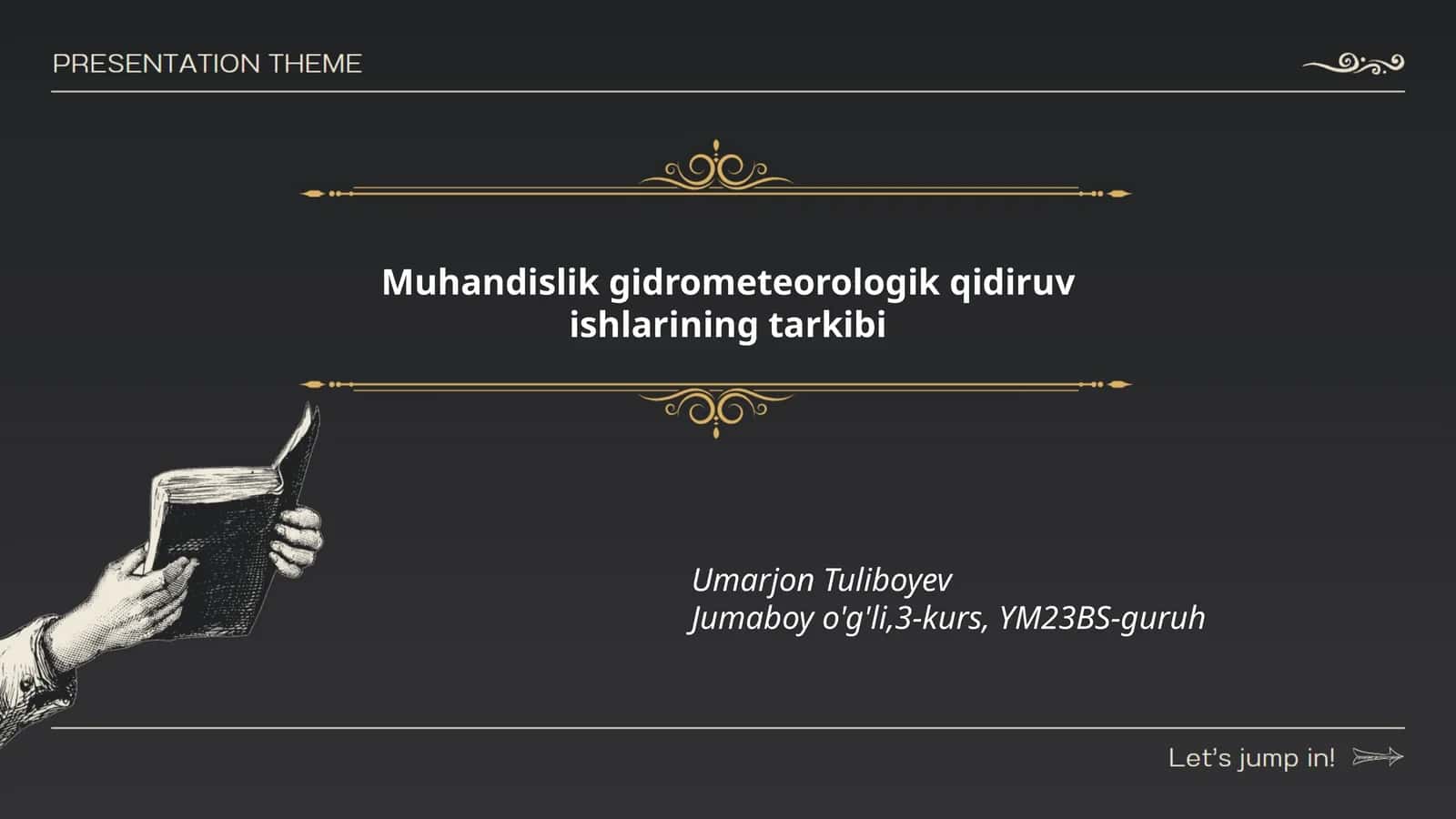 Muhandislik gidrometeorologik qidiruv ishlarining tarkibi 1