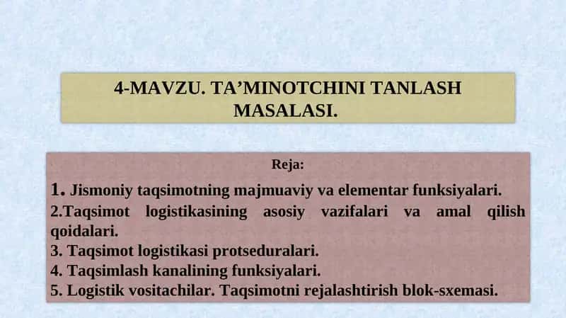 Jismoniy taqsimotning majmuaviy va elementar funksiyalari 1