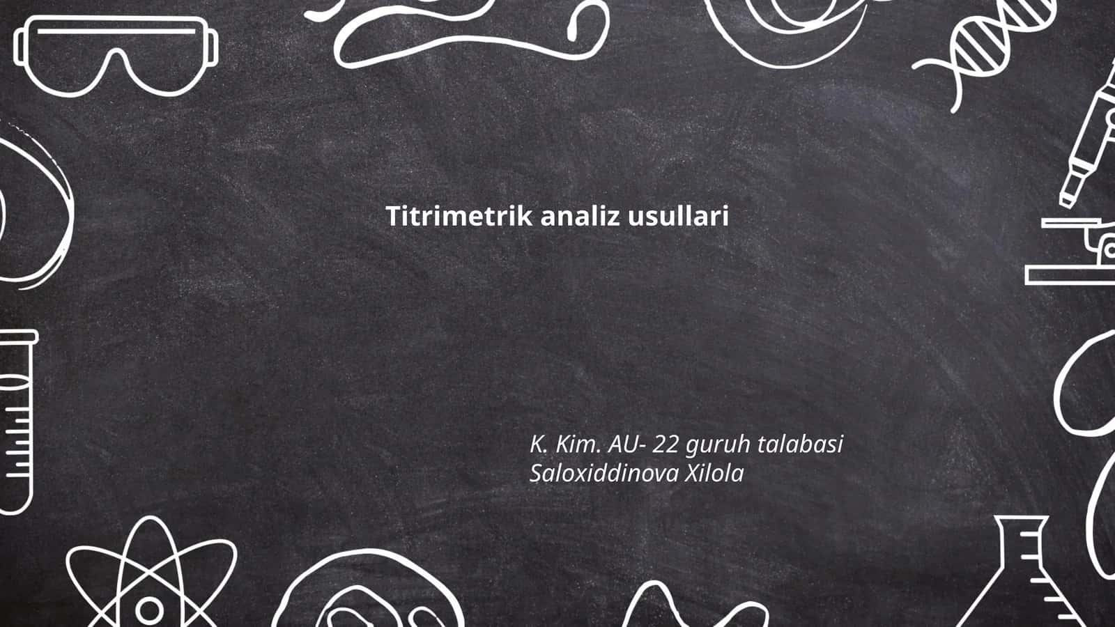 Titrimetrik analiz usullari 1