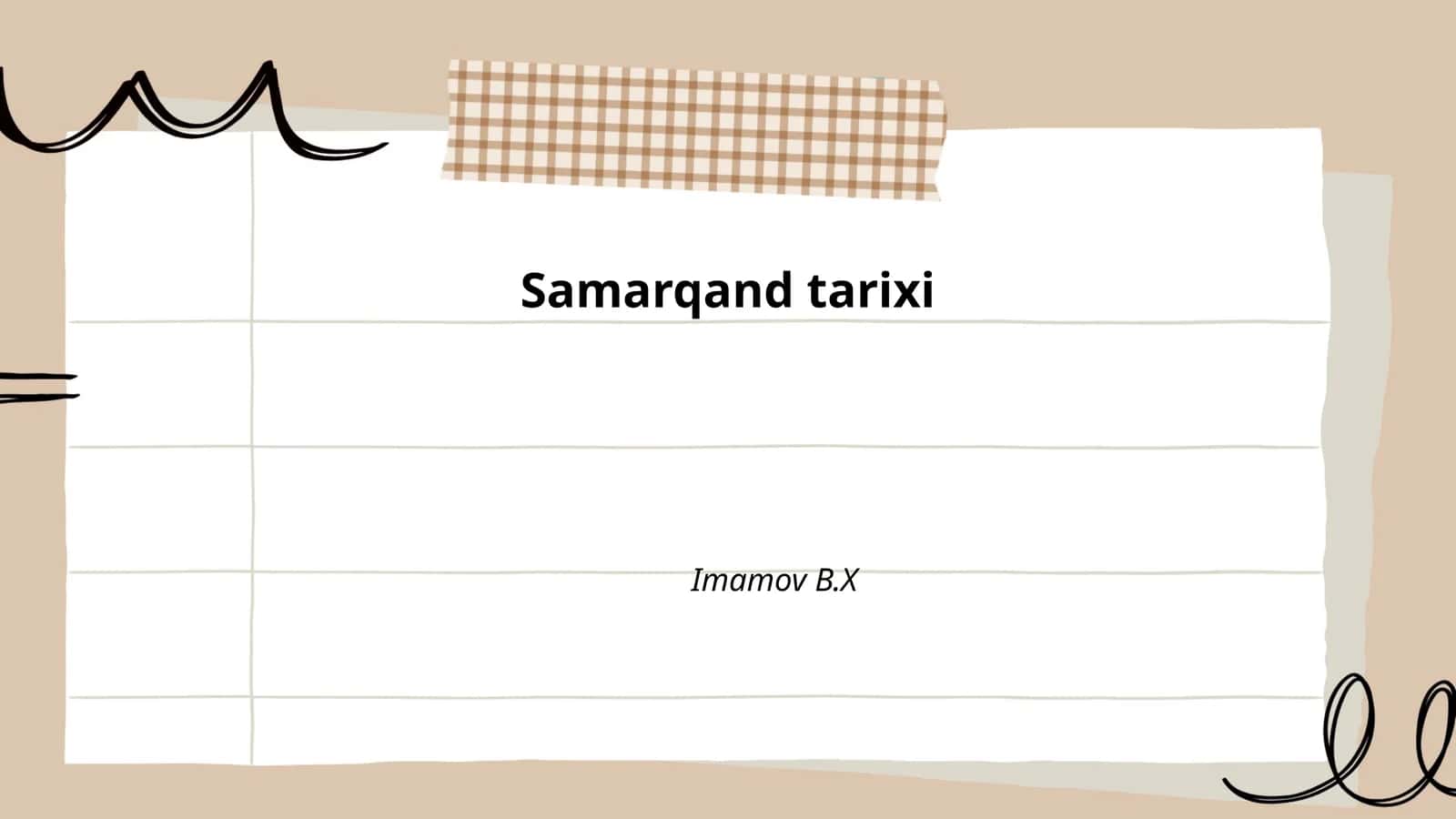 Samarqand tarixi 1