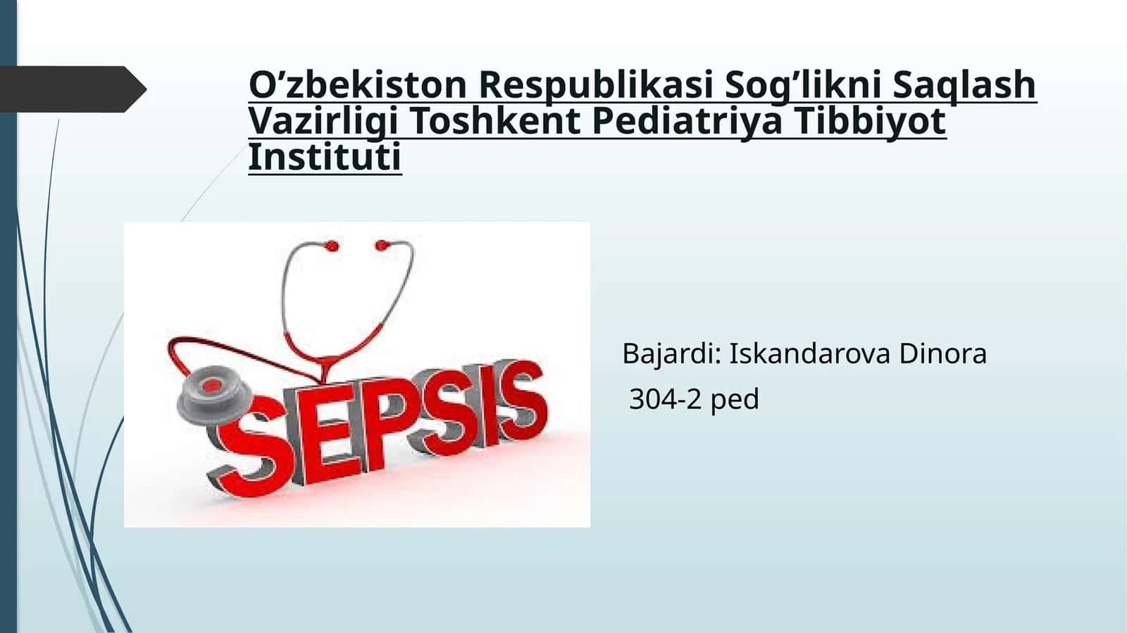Sepsis-nospesifikiyiringli infeksiya turlari 1