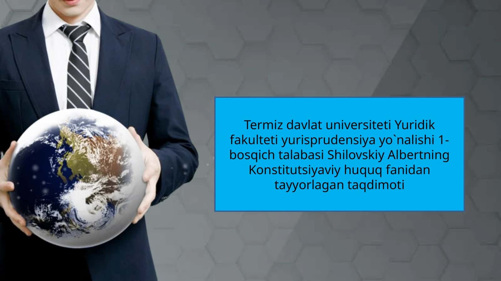 Konstitutsiyaviy huquq fanidan ta'lim 1