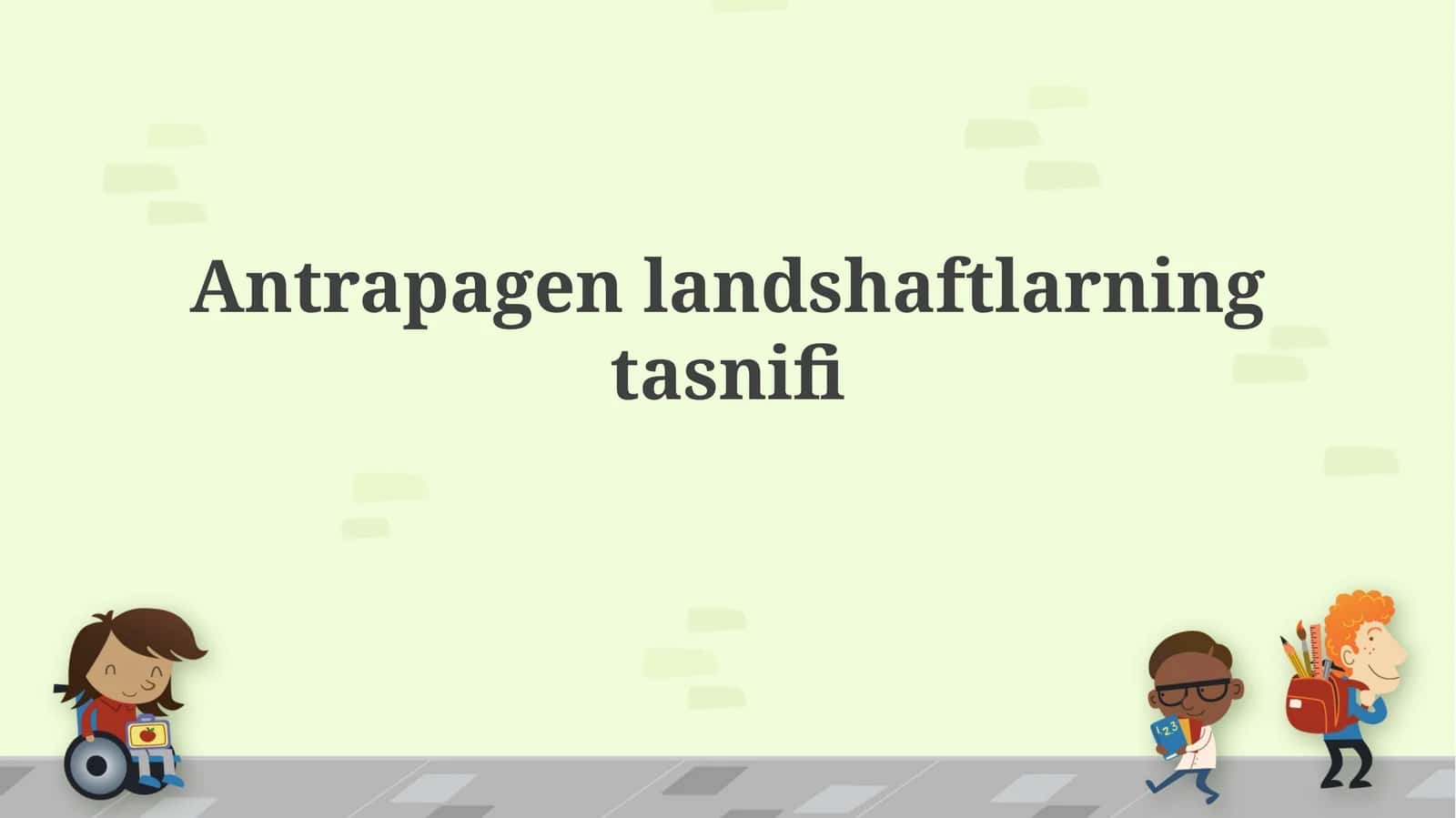 Antropogen landshaftlarning tasnifi 1