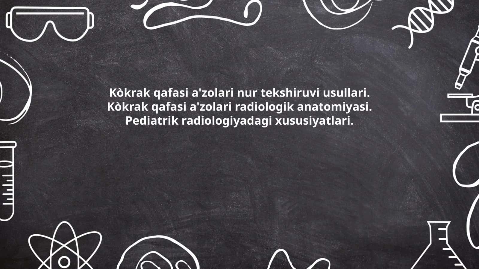 Kòkrak qafasi a'zolari nur tekshiruvi usullari 1