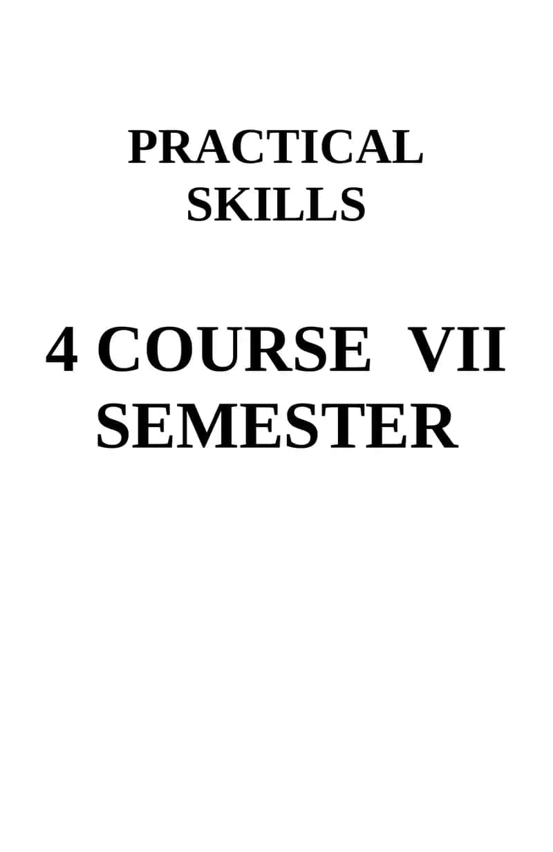 PRACTICAL SKILLS 1