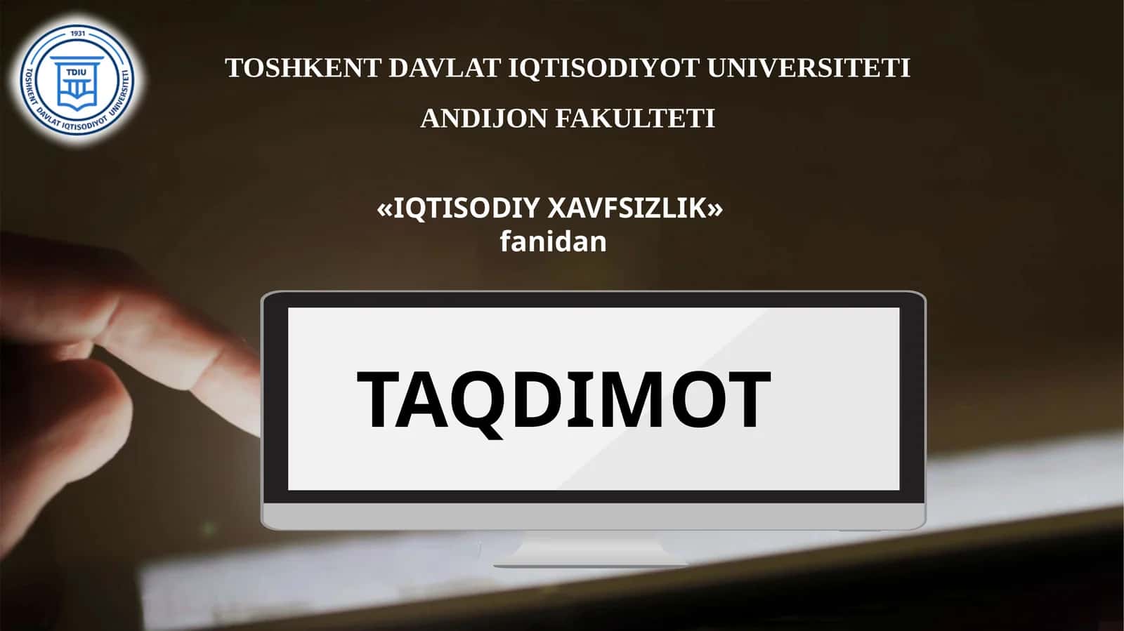 MAMLAKAT IQTISODIY XAVFSIZLIGI 1