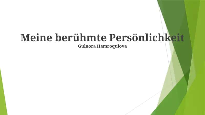 Meine berühmte Persönlichkeit 1