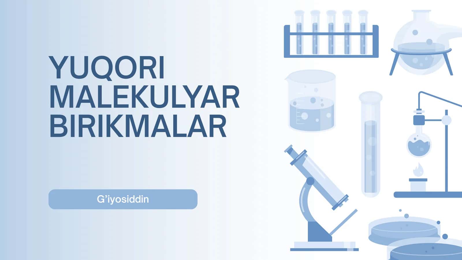YUQORI MOLEKULYAR BIRIKMALAR 1