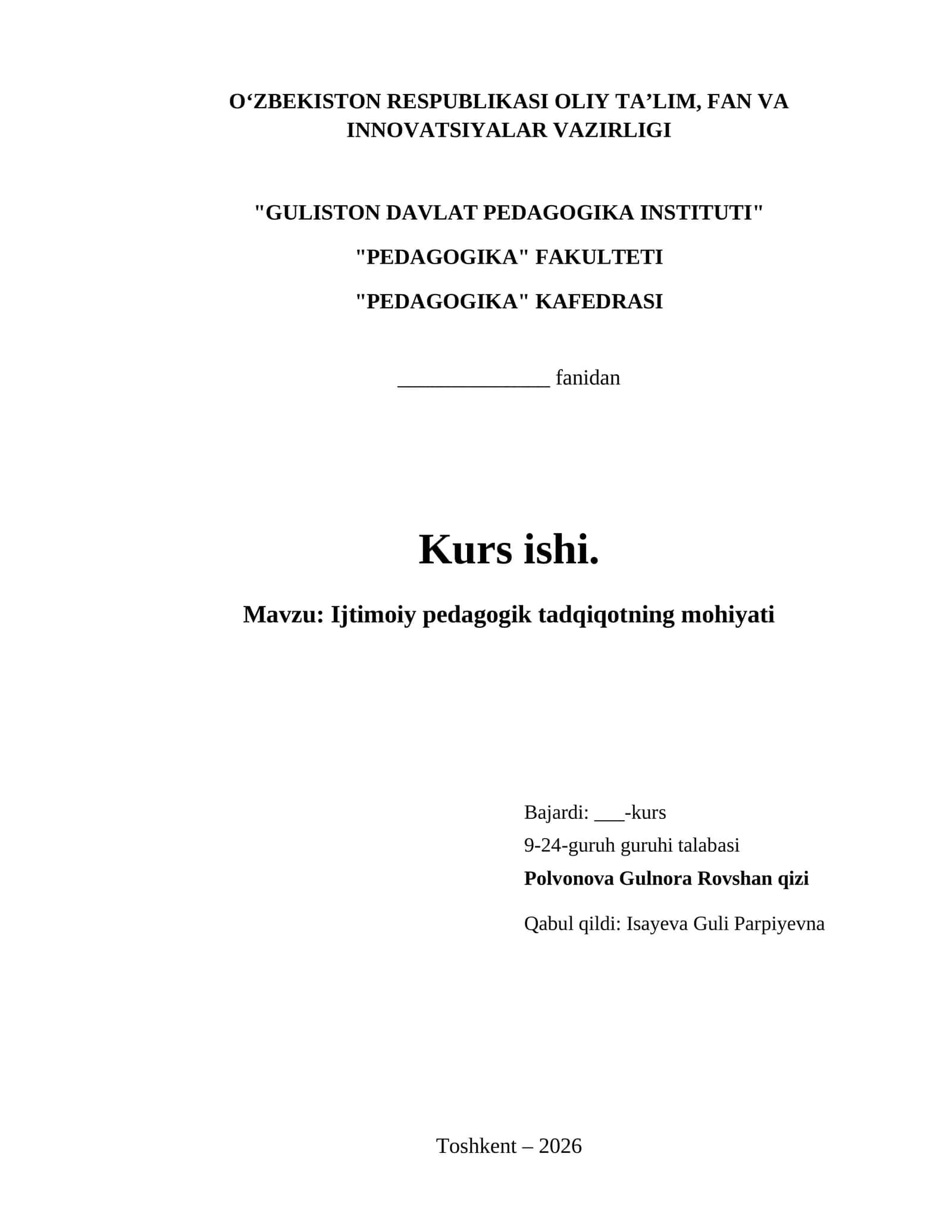 Ijtimoiy pedagogik tadqiqotning mohiyati 1