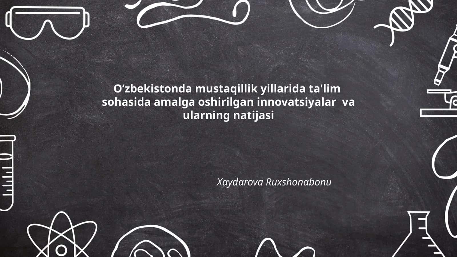 Ta'lim sohasidagi innovatsiyalar 1