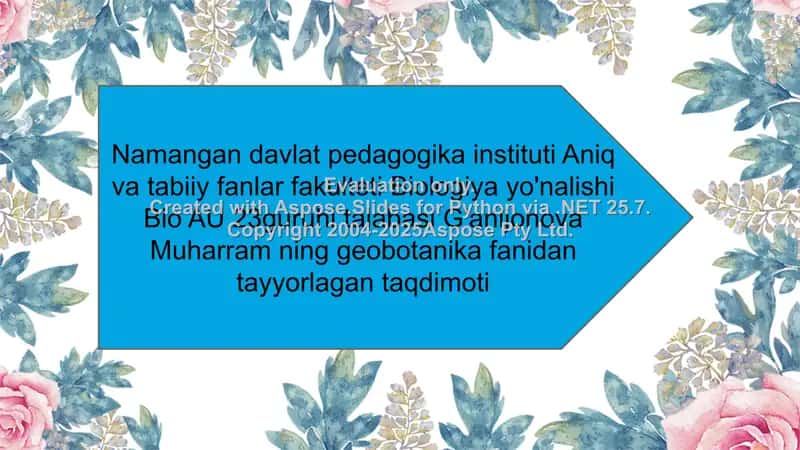 Fitotsenoz (Fitotsenotik qurilish tuzilishi) 1