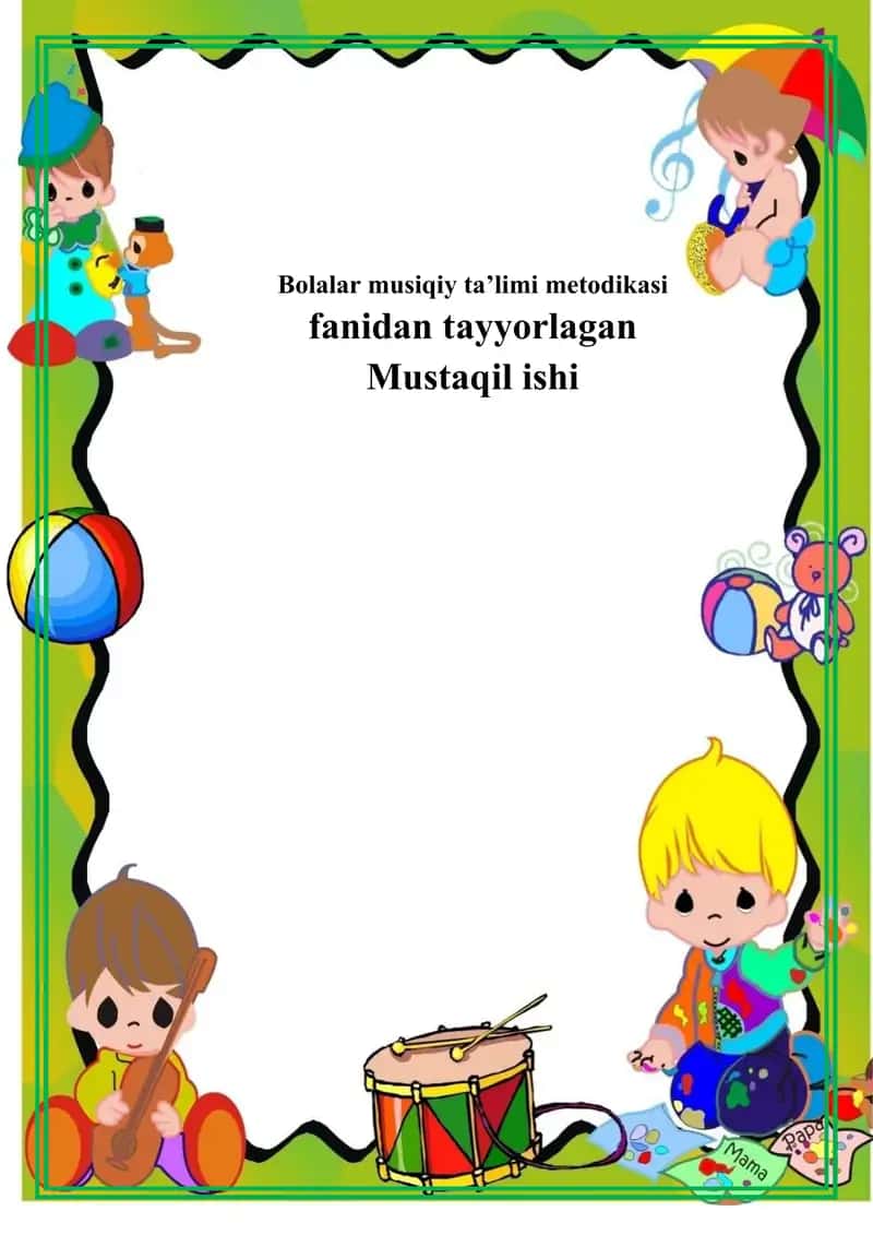 MTT da musiqiy ta’lim berish metodikasi bo’yicha ishlarni tashkil etish,musiqa ifoda vositalari. 1