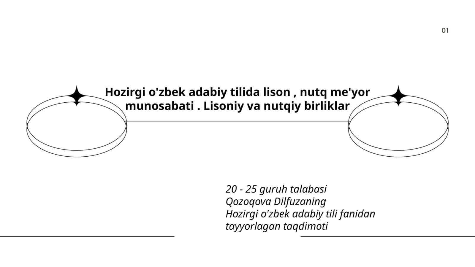 Hozirgi o'zbek adabiy tilida lison, nutq me'yor munosabati 1