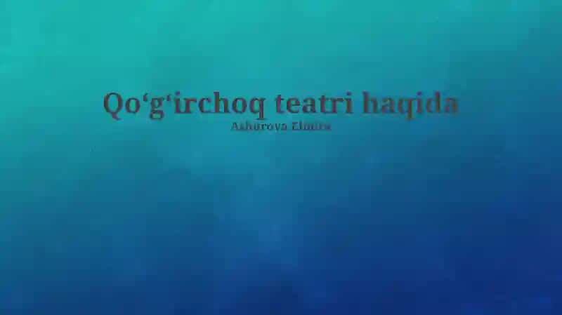 Qo'g'irchoq teatri