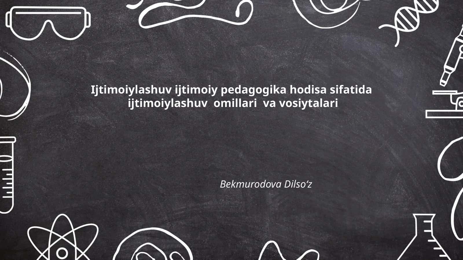 Ijtimoiylashuvning mohiyati 1