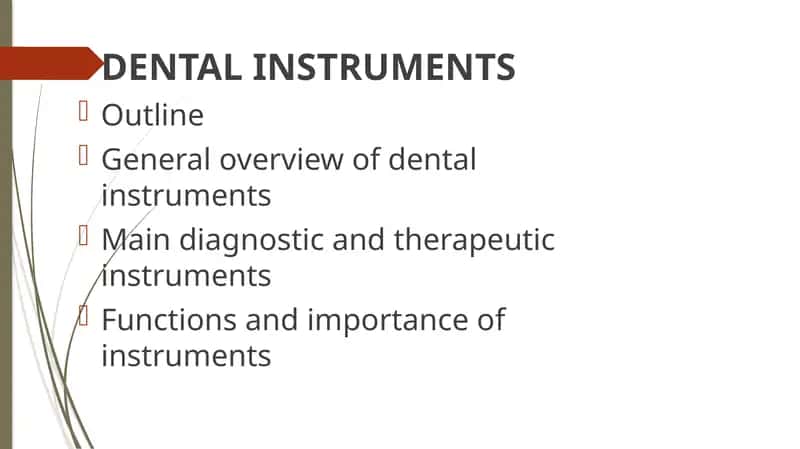 DENTAL INSTRUMENTS 1