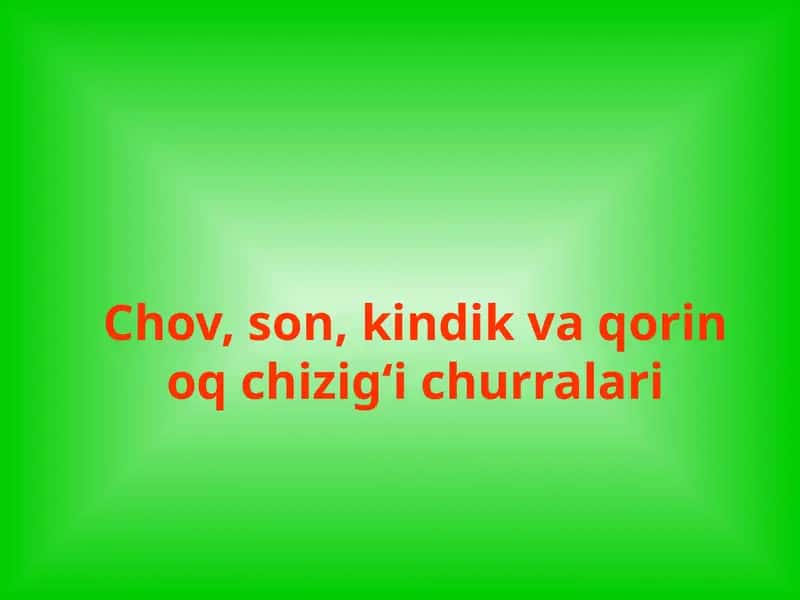 Chov, son, kindik va qorin oq chizig‘i churralari 1