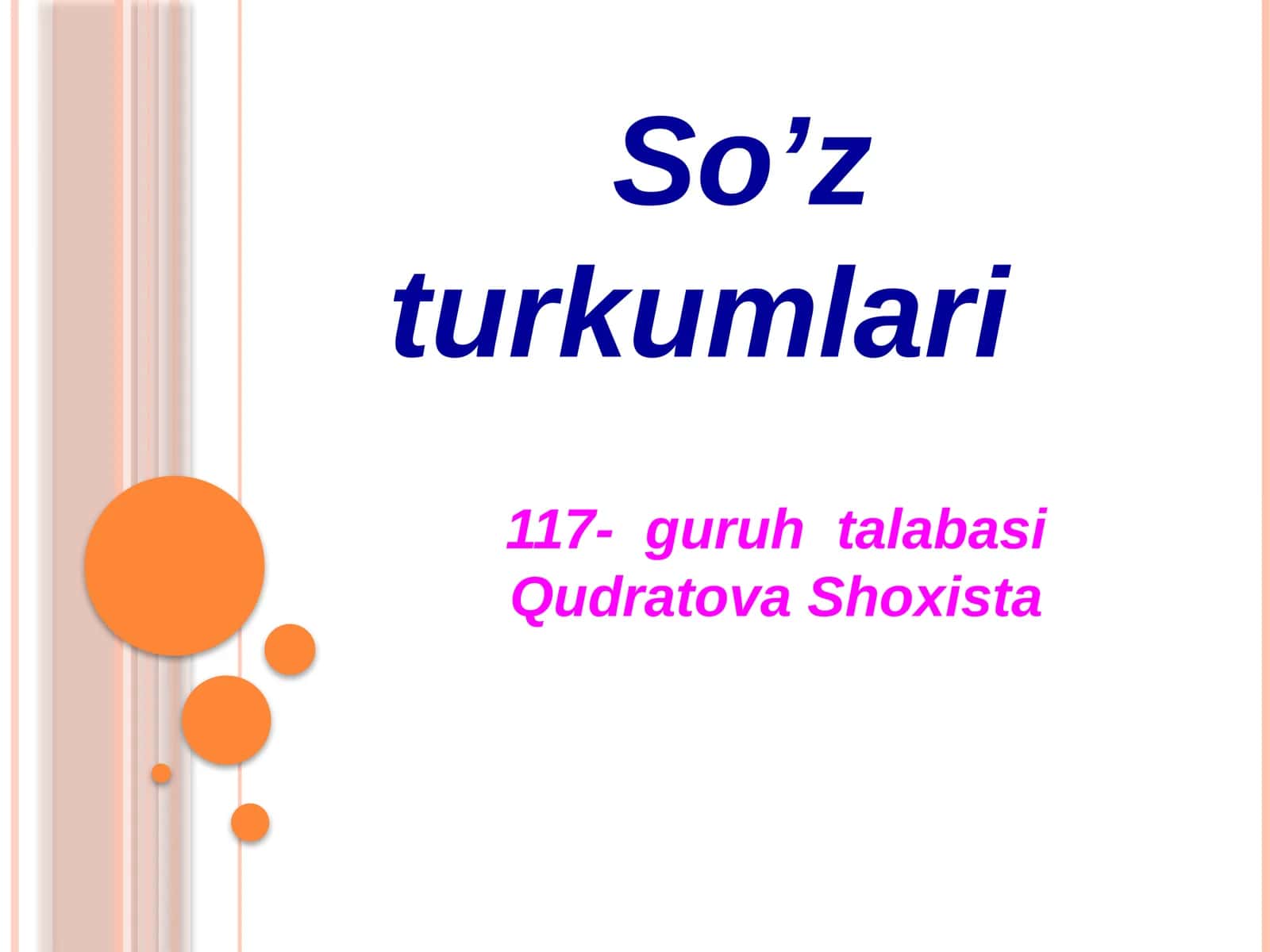 So’z turkumlari 1
