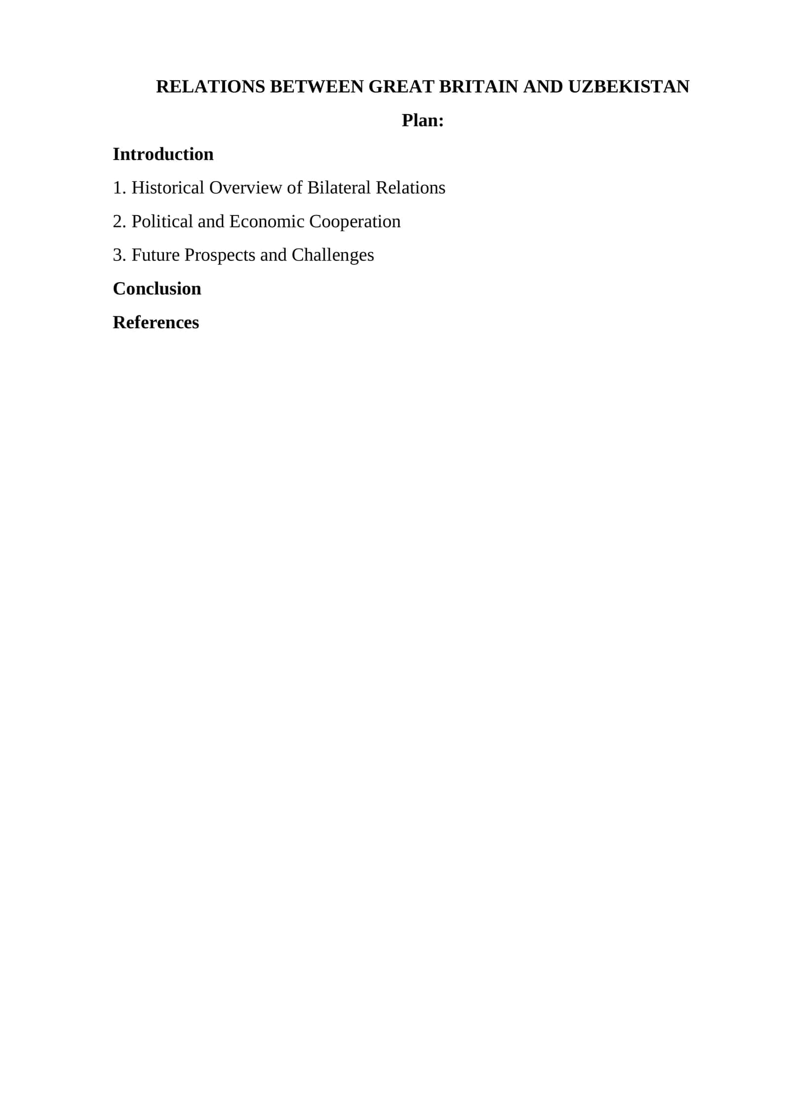 Relations between Great Britain and Uzbekistan 1