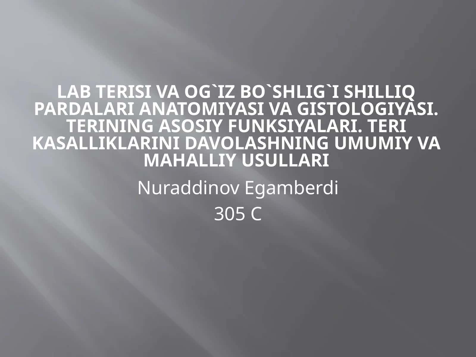 Labterisivaog`izbo`shlig`Ishilliqpardalarianatomiyasivagistologiyasi 1