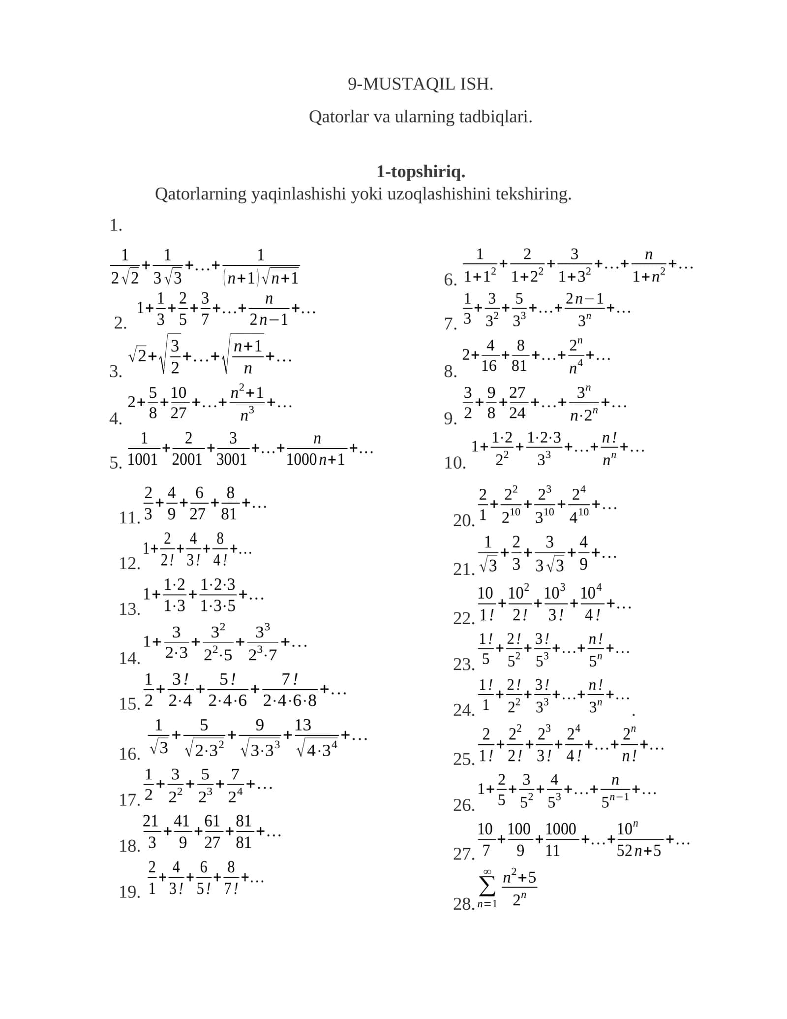 9-MUSTAQIL ISH 1