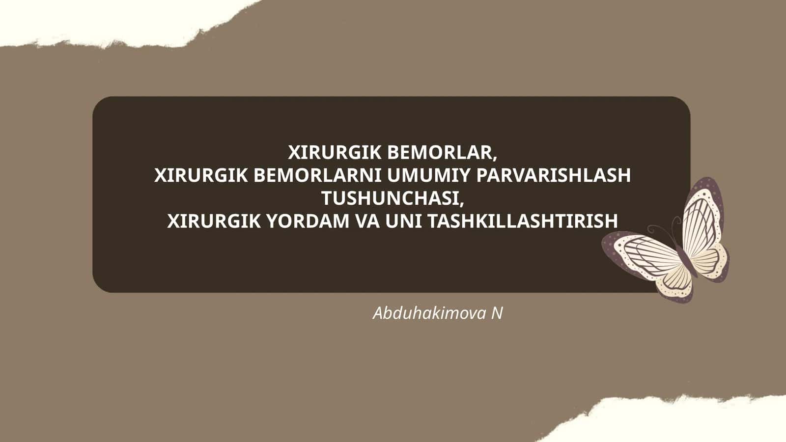 XIRURGIK BEMORLAR 1