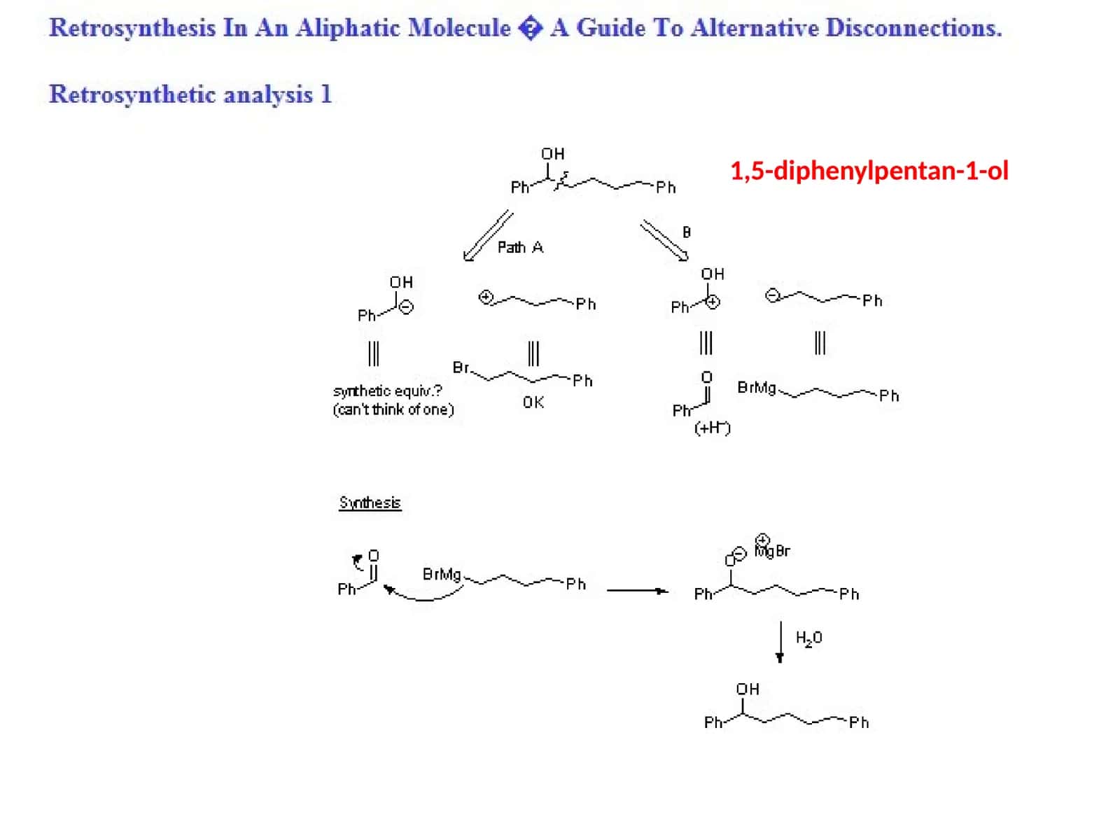 1,5-diphenylpentan-1-ol 1