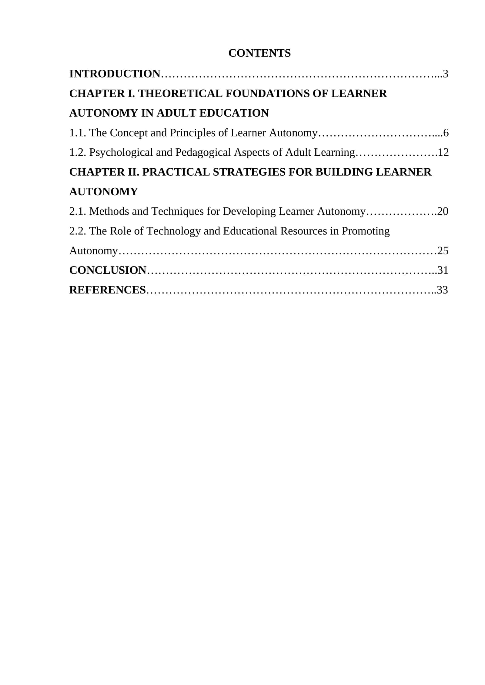 Building learner autonomy in adult education 1