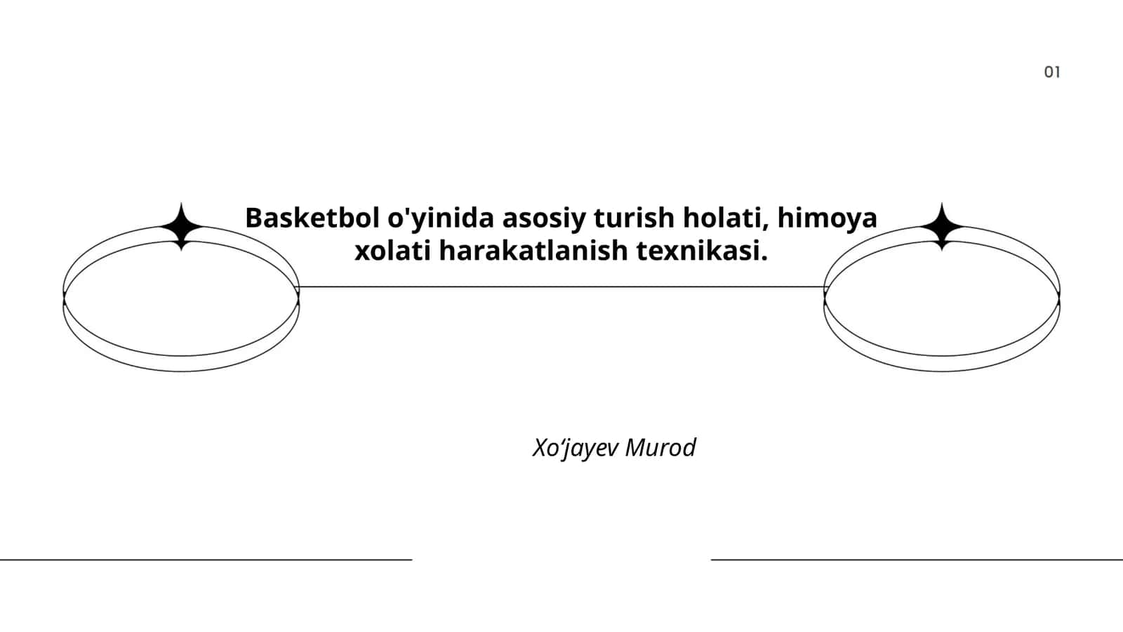 Basketbol o'yinida asosiy turish holati, himoya xolati harakatlanish texnikasi 1
