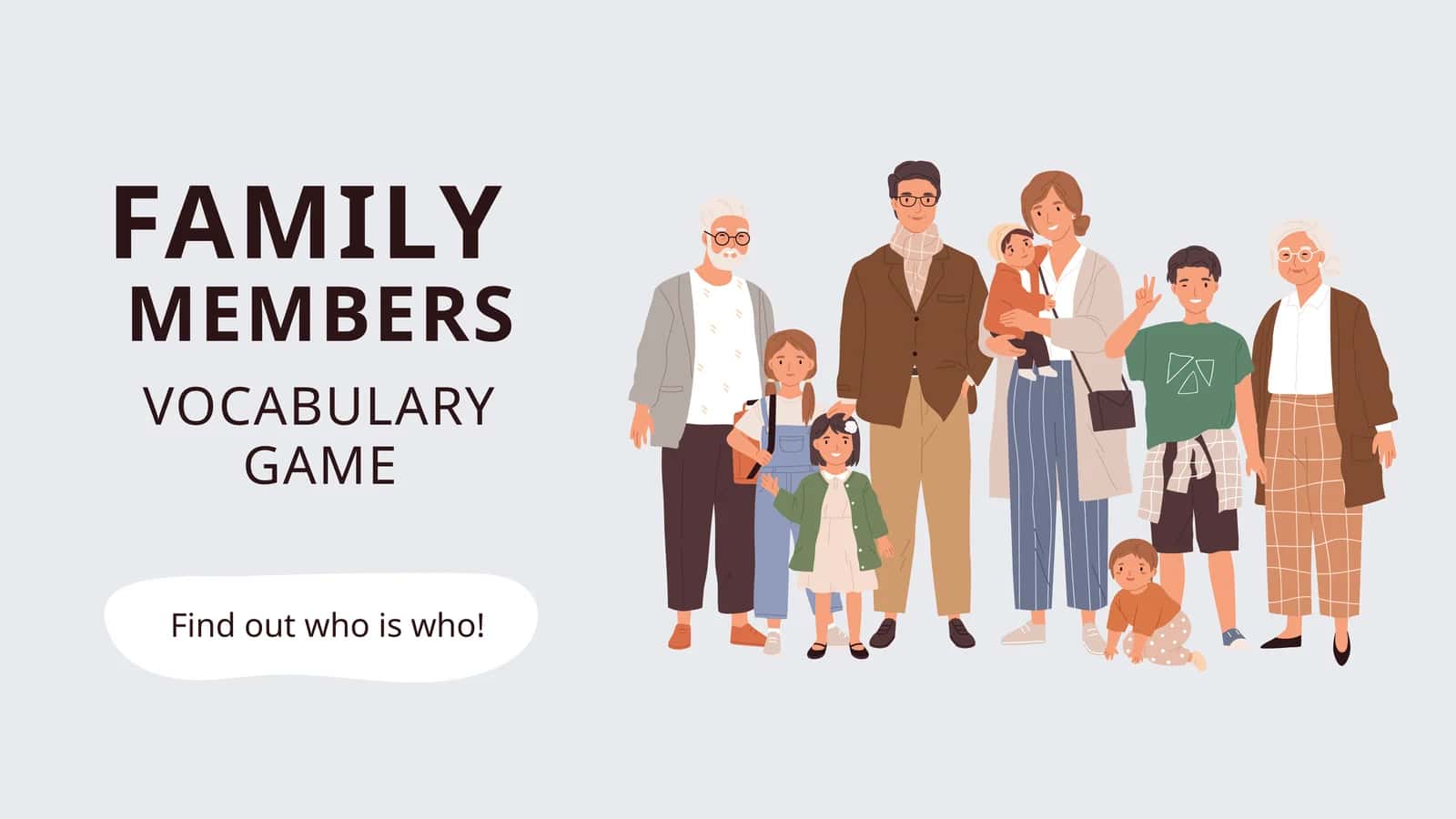 Family Vocabulary Game 1