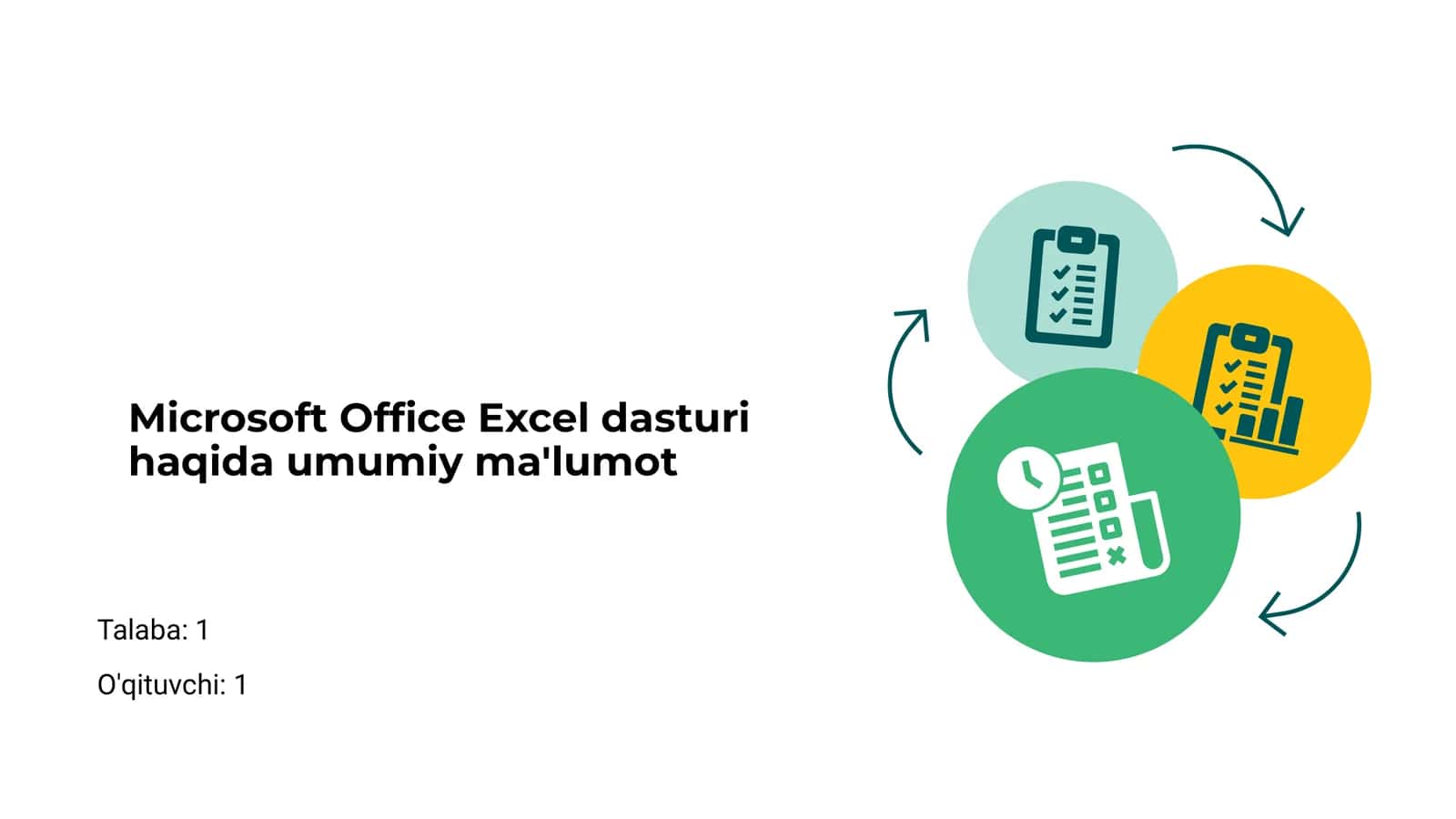 Microsoft Office Excel dasturi 1
