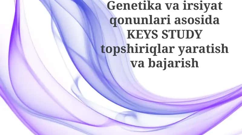 Mendel Genetikasi Holatlar Tahlili 1