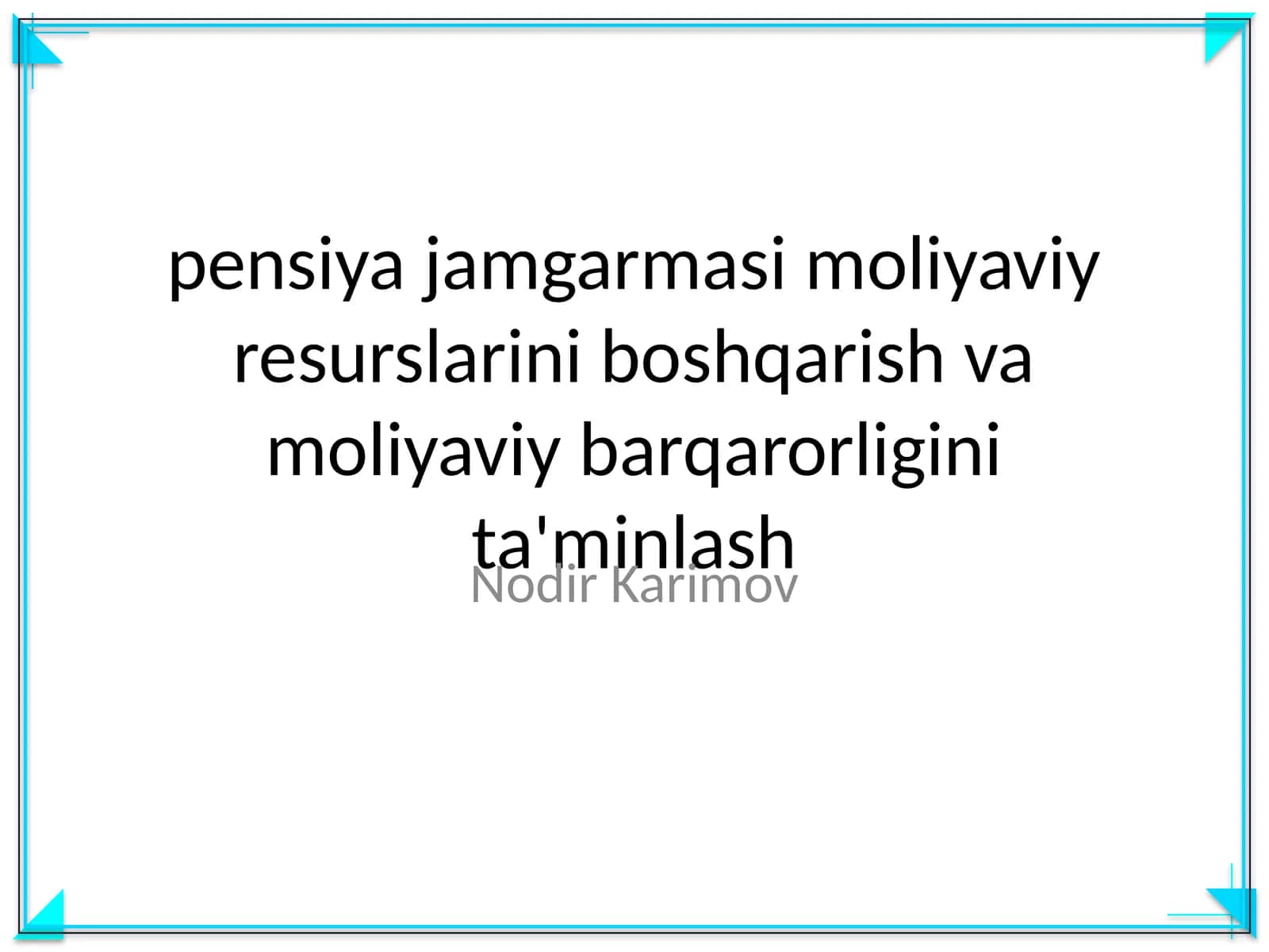 Qarz majburiyatini tasdiqlovchi qimmatli qog'oz 1