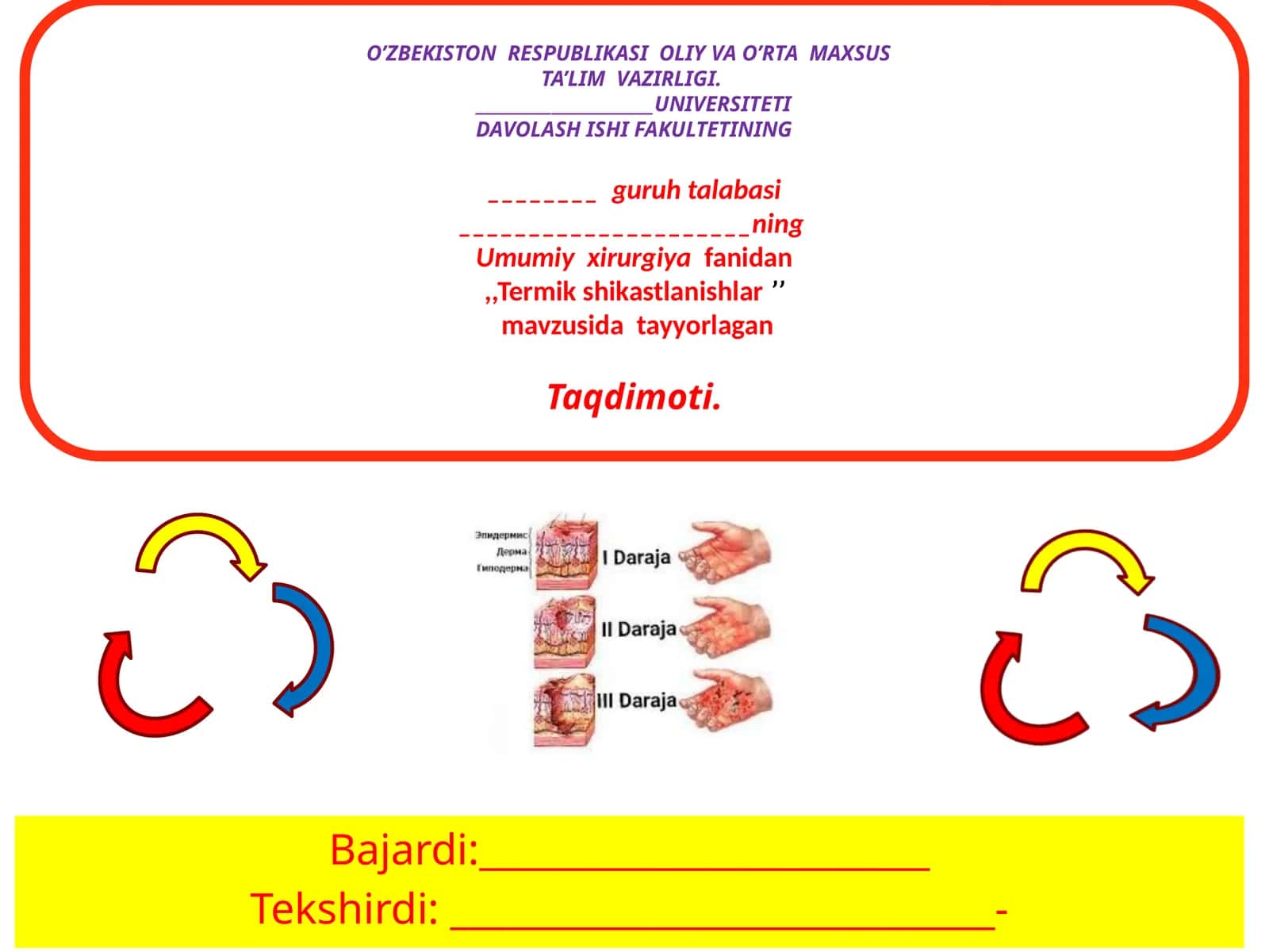 Termik Shikastlanishlar 1