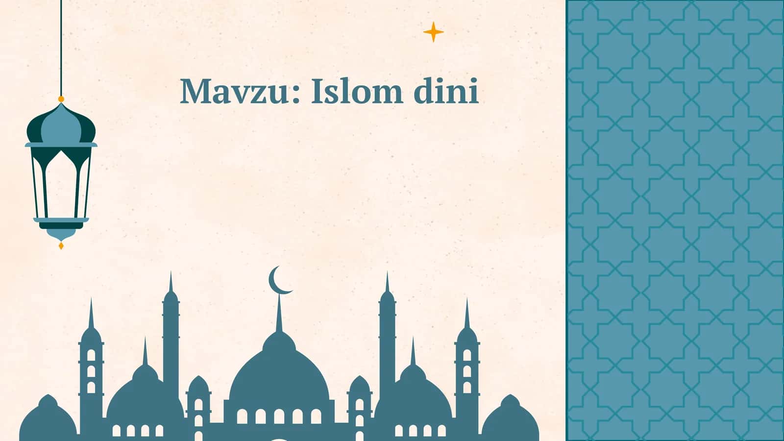 islom dini 1