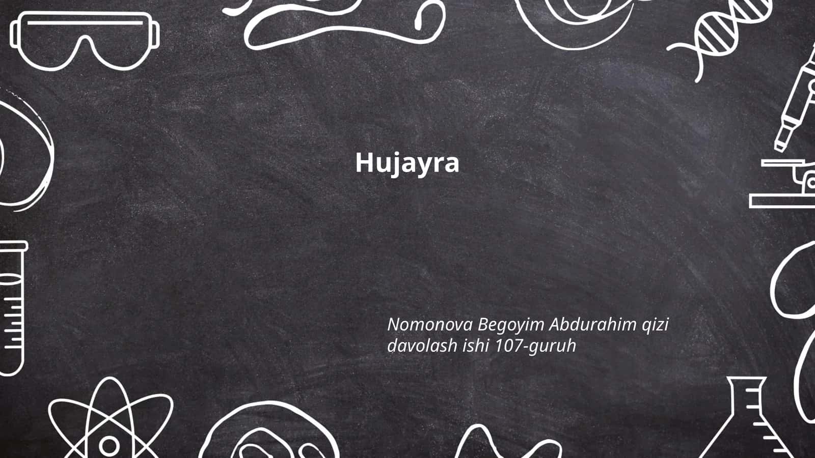 Hujayra tuzilishi 1