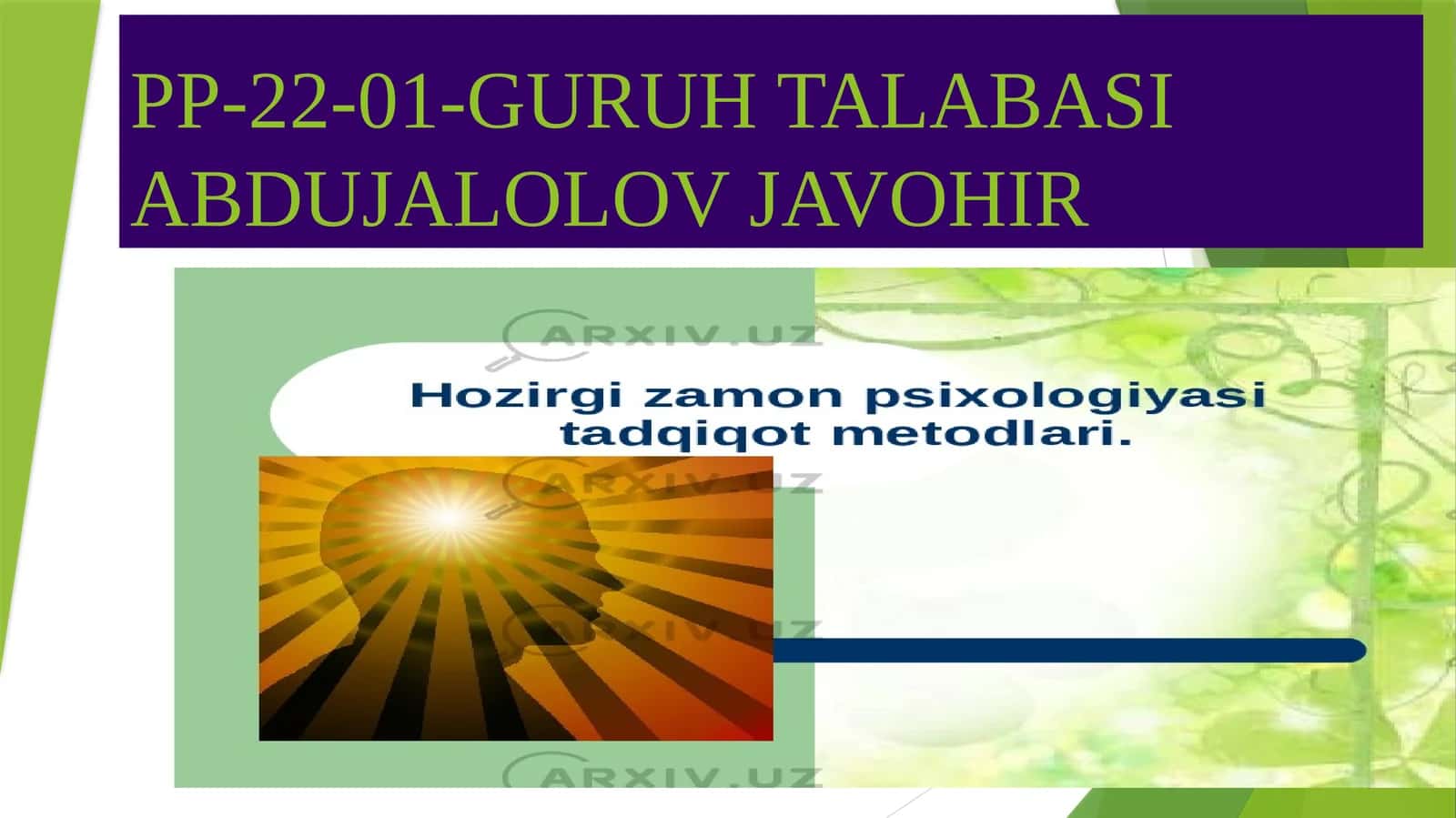 Psixologiya Predmeti 1