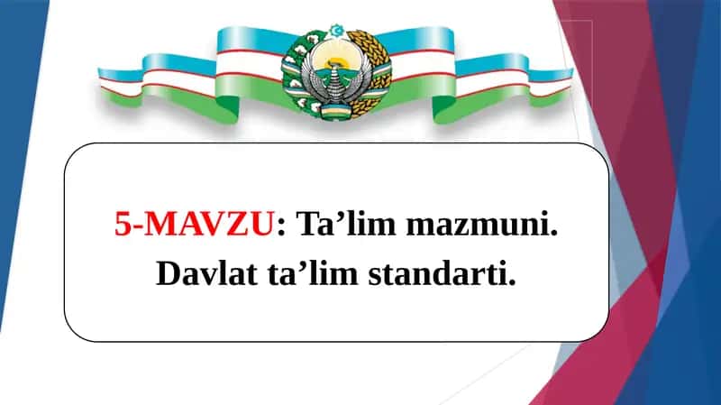 Ta'lim standartlari 1