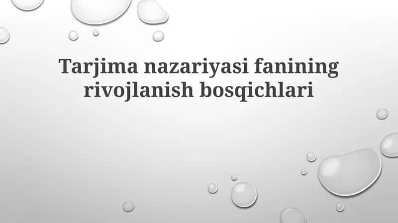 Tarjimanazariyasifaniningrivojlanishbosqichlari 1