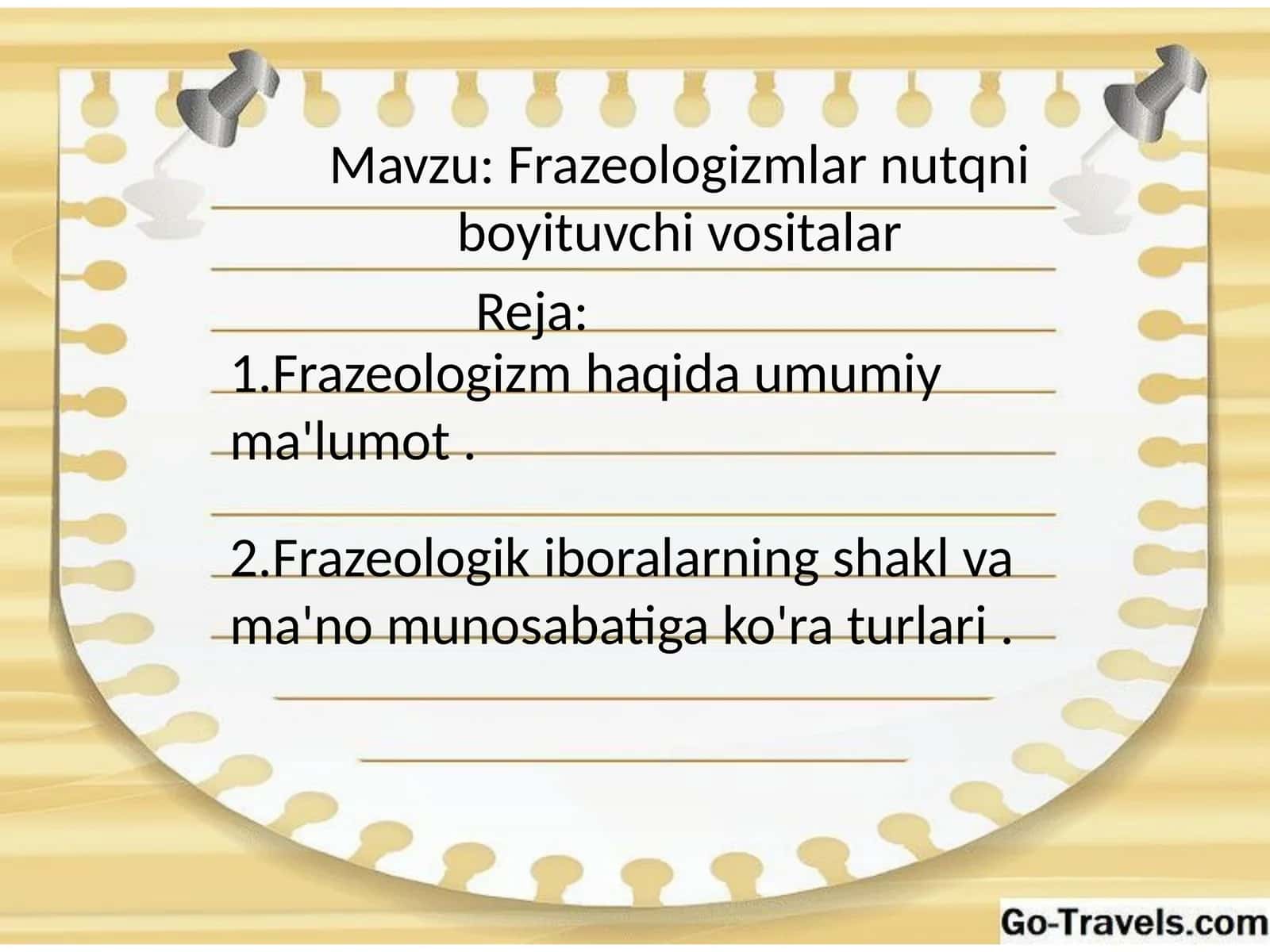 Frazeologizmlar nutqni boyituvchi vositalar 1