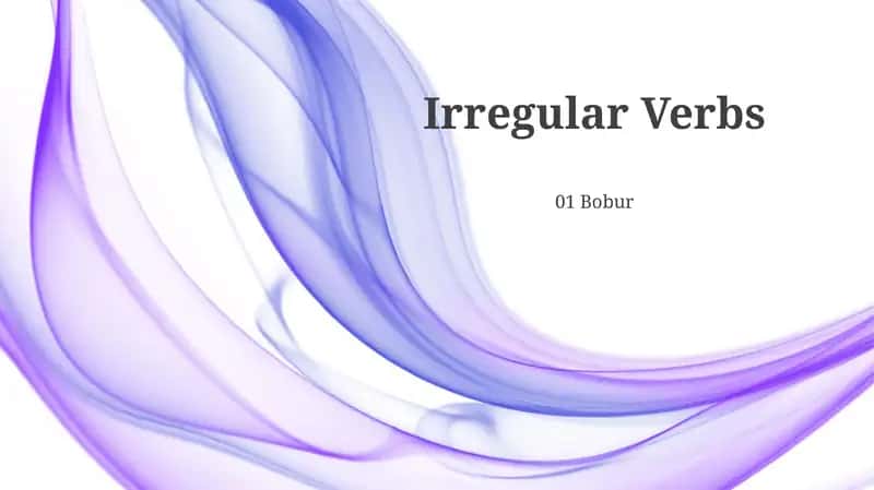 Irregular Verbs 1