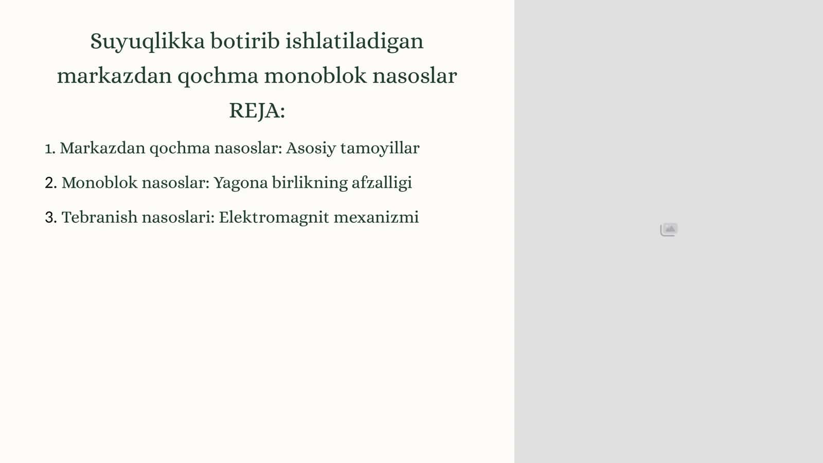 Suyuqlikka botirib ishlatiladigan markazdan qochma monoblok nasoslar 1