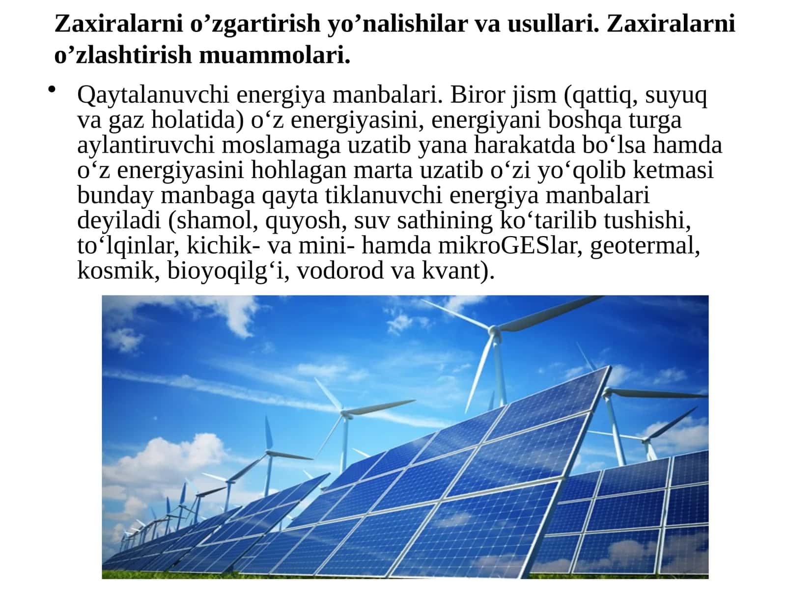 Qaytalanuvchi energiya manbalari 1