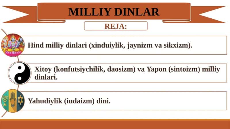 MILLIY DINLAR 1