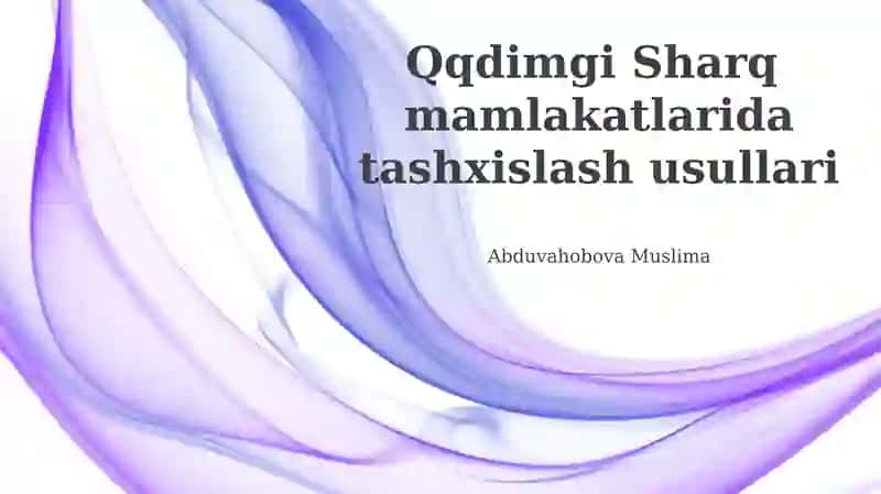 Sharq diagnostikasi