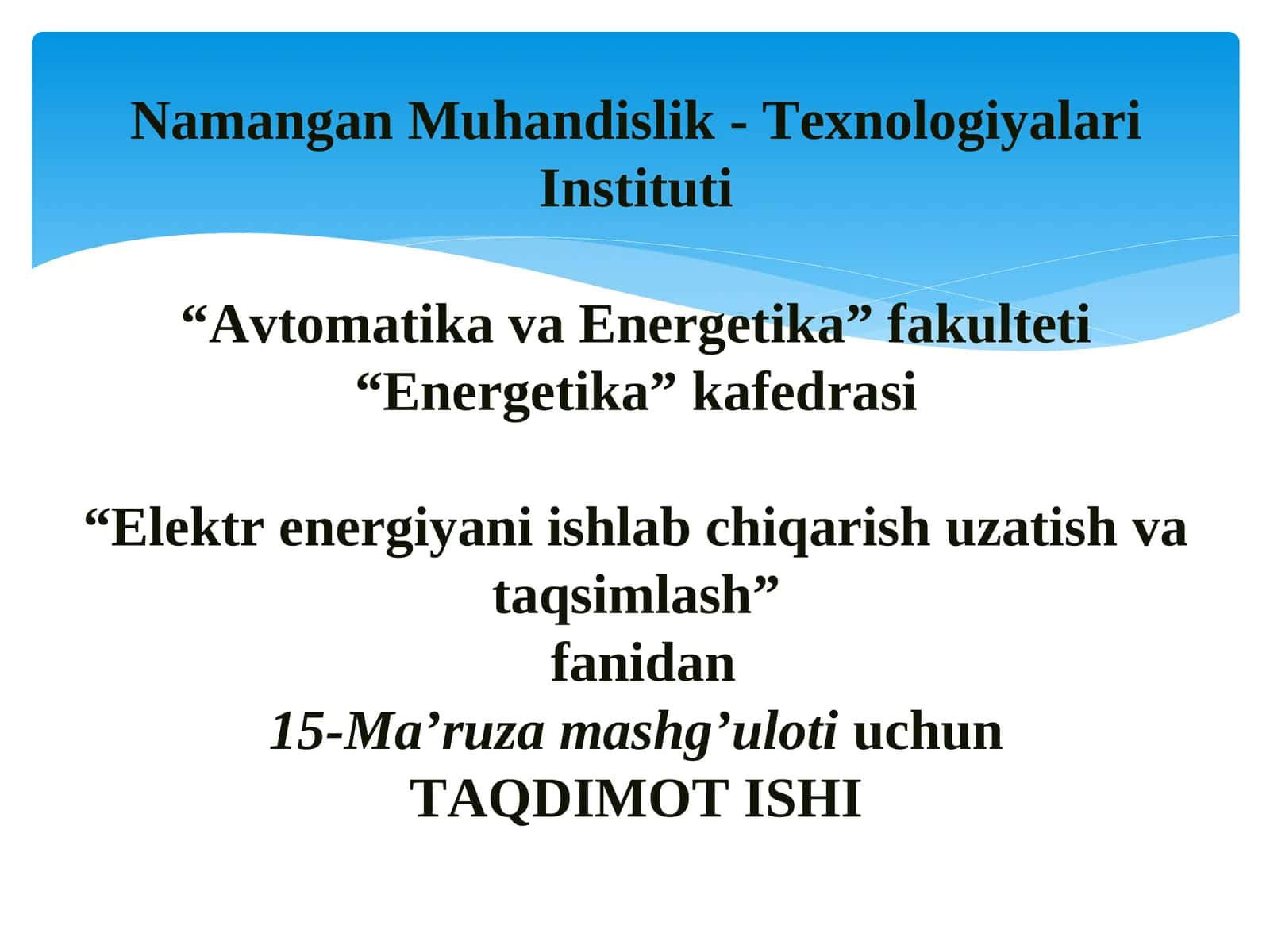 Yuqori kuchlanish uzgichlari 1