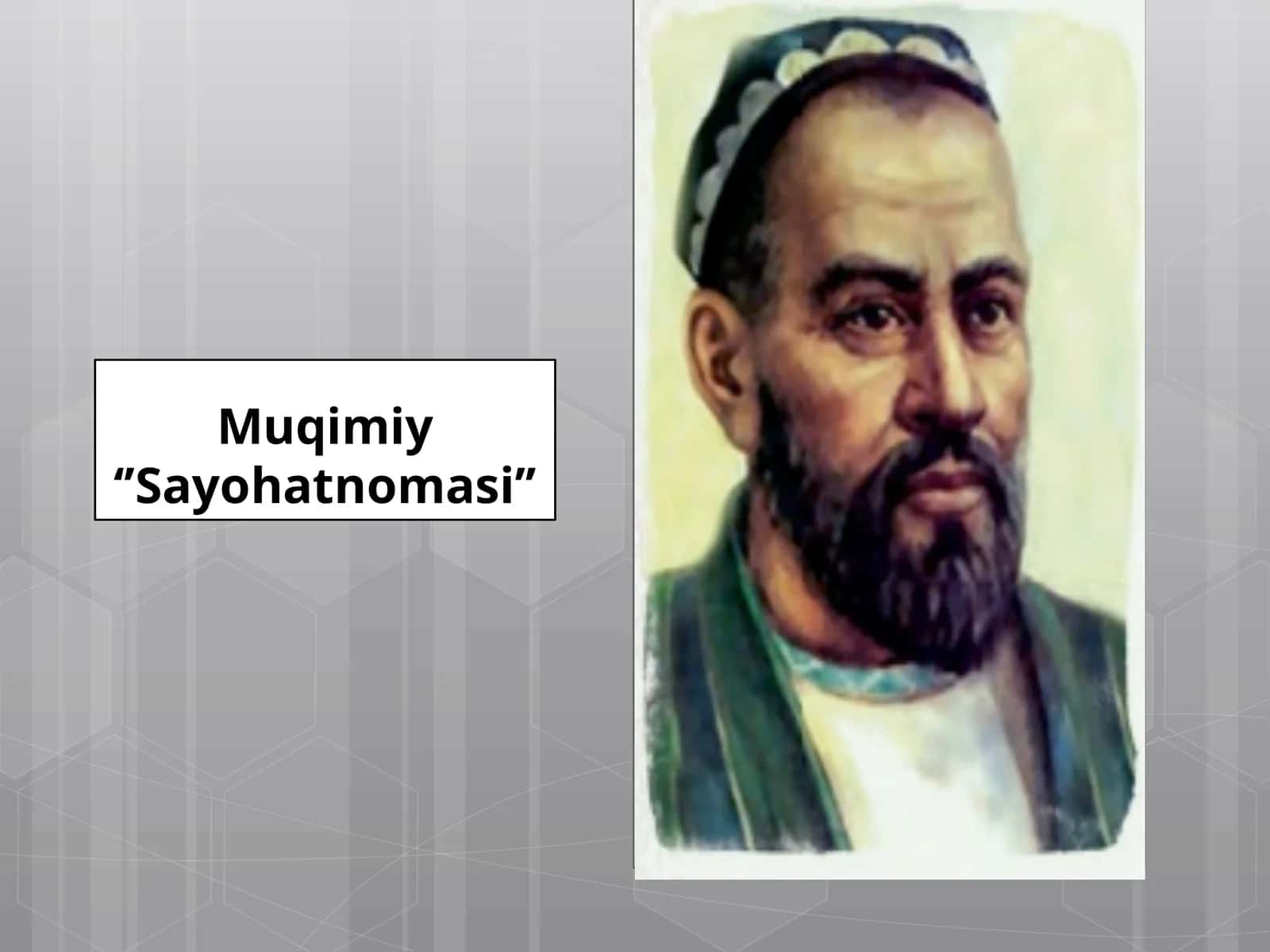 Muqimiy‘’Sayohatnomasi’’ 1