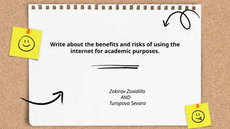 Benefits and Risks of Using the Internet for Academic Purposes 1
