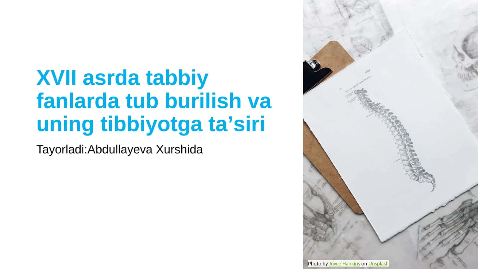 XVII asrda tabbiy fanlarda tub burilish va uning tibbiyotga taʼsiri 1