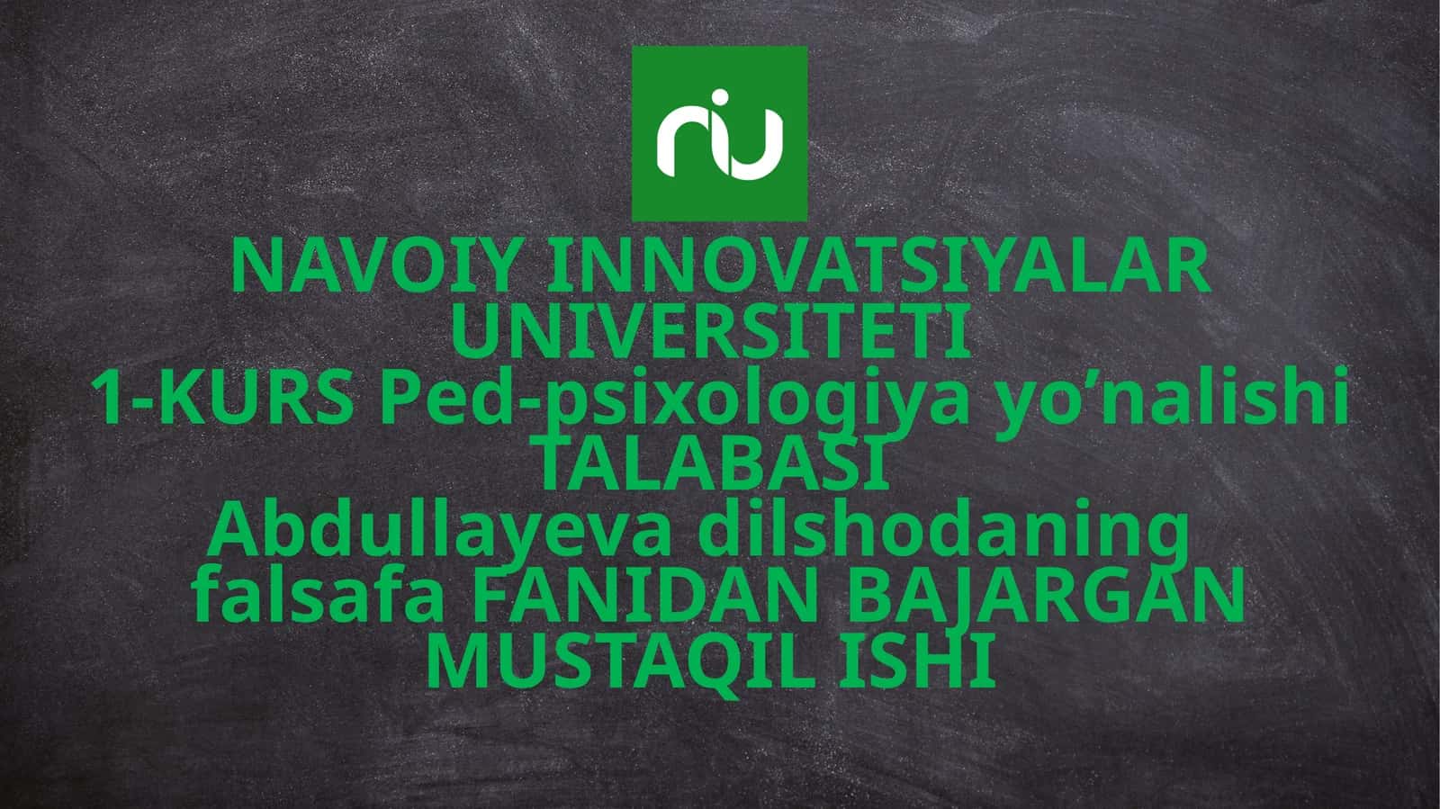 AbdullayevadilshodaningfalsafaFANIDAN BAJARGAN MUSTAQIL ISHI 1
